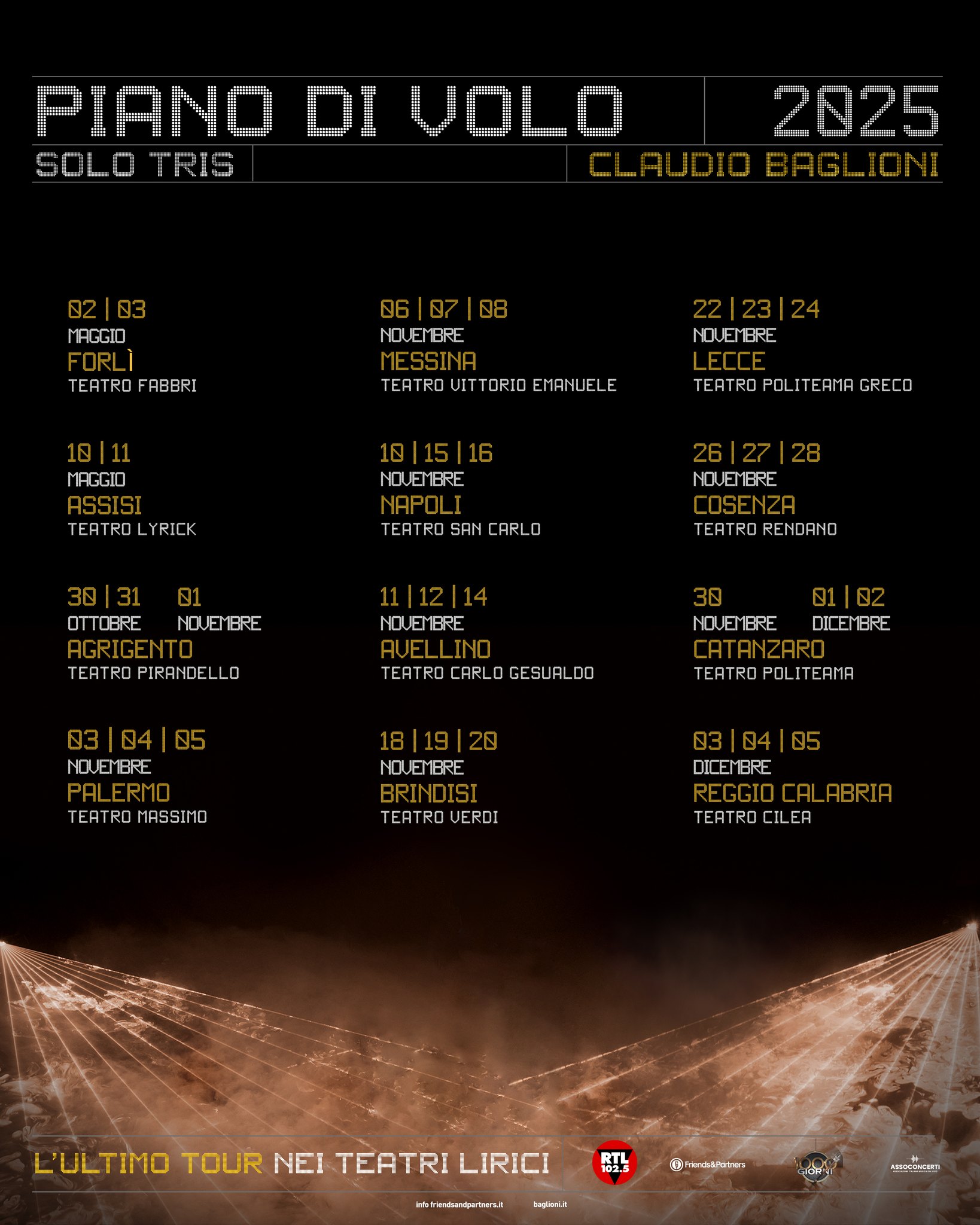 Claudio Baglioni Tour Poster