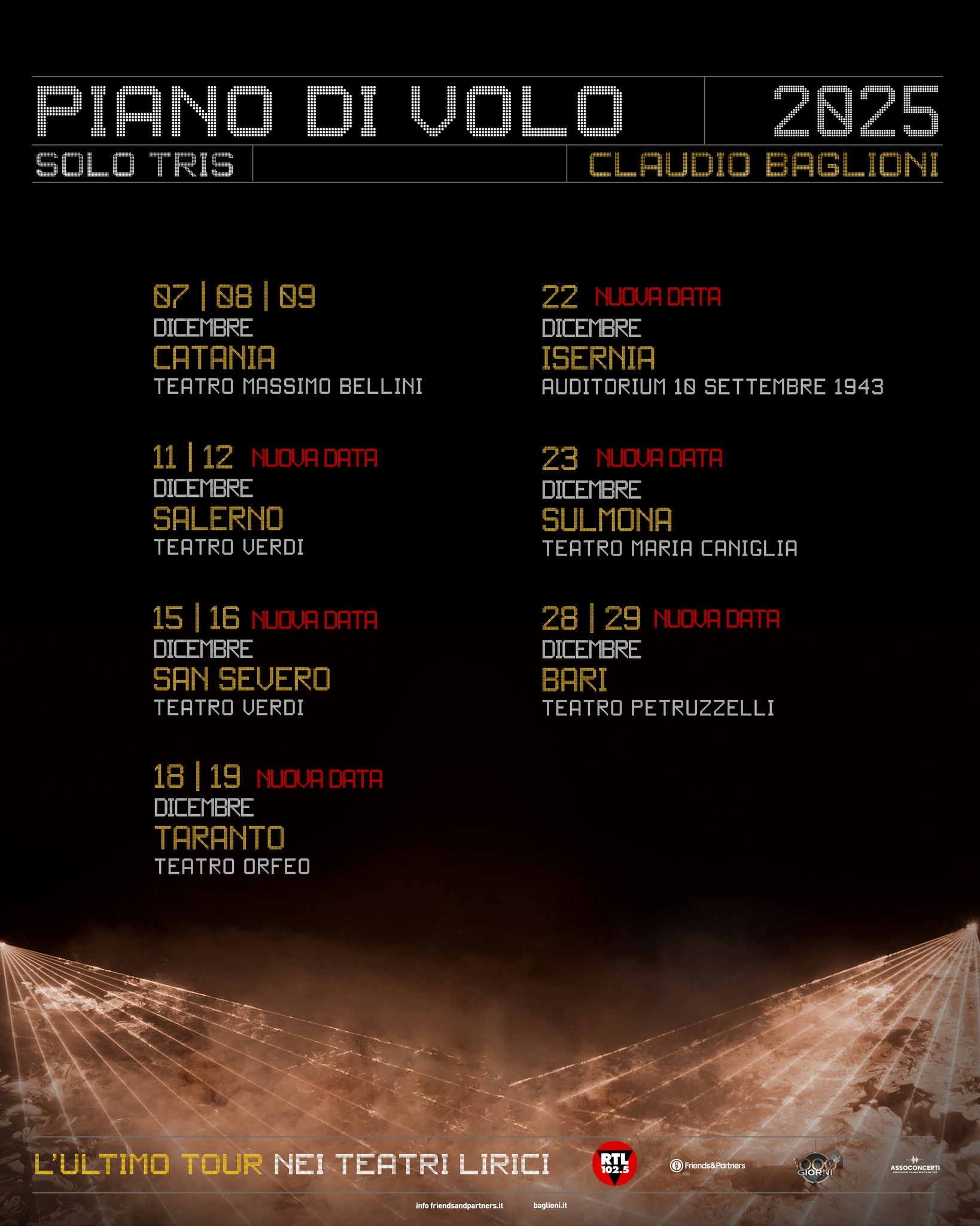 Claudio Baglioni Tour Poster